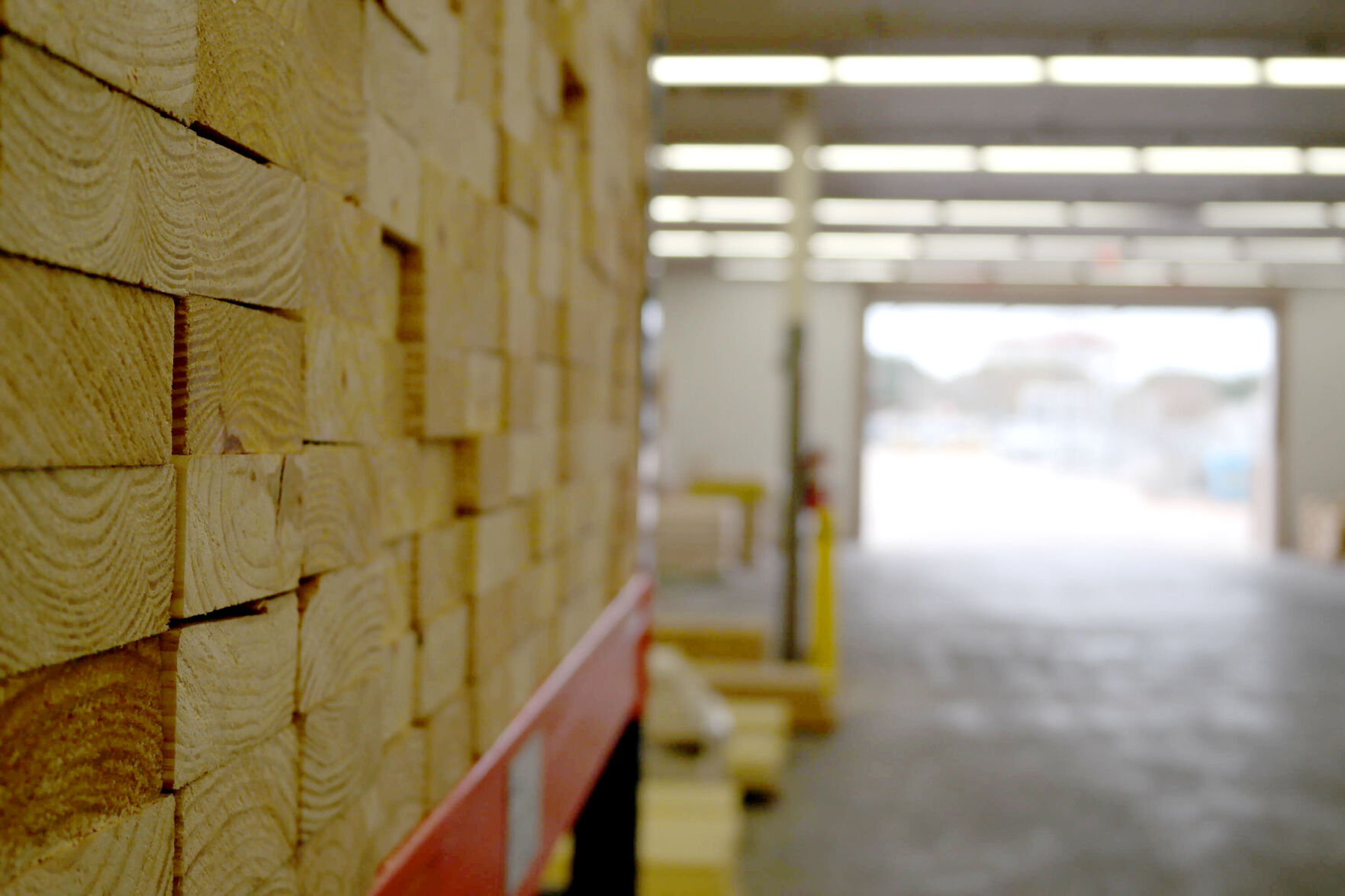 Pine in the lumberyard